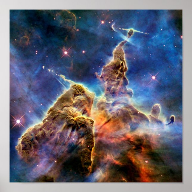 Carina Nebula Mystic Mountain Outer Space Photo Poster (Front)