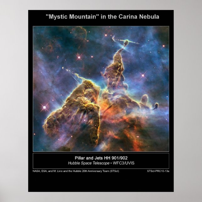 Carina Nebula Mystic Mountain poster (Front)