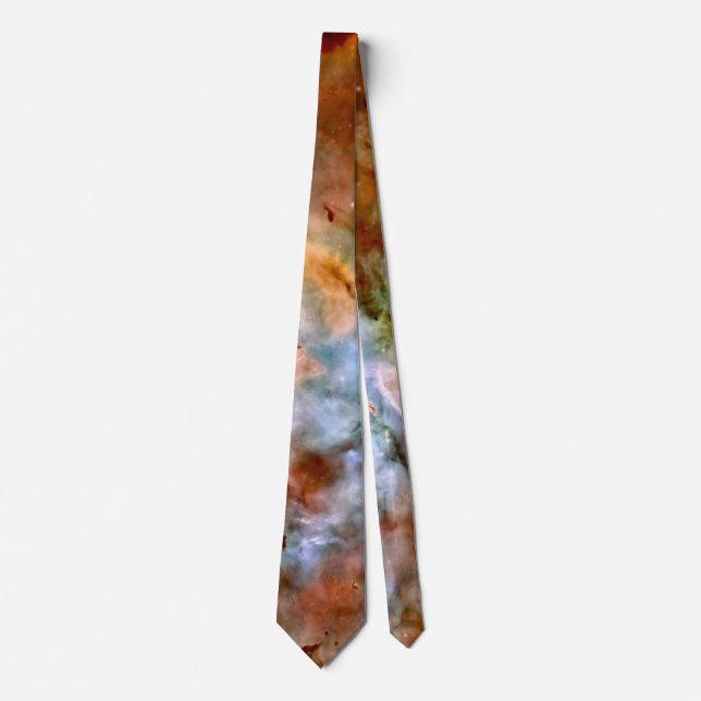 Carina Nebula NASA Hubble Telescope Space Photo Neck Tie (Front)