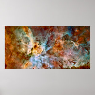 Carina Nebula NASA Hubble Telescope Space Photo Poster