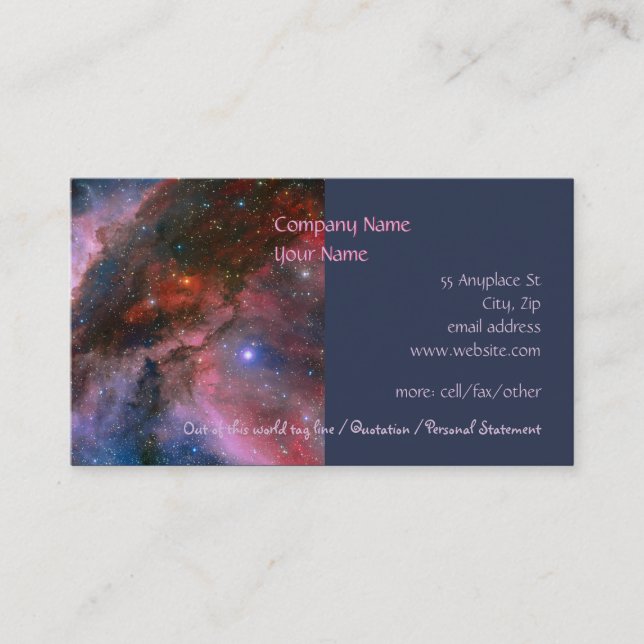 Carina Nebula - Our Breathtaking Universe Business Card (Front)