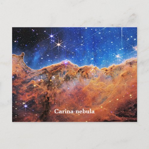 Carina nebula postcard