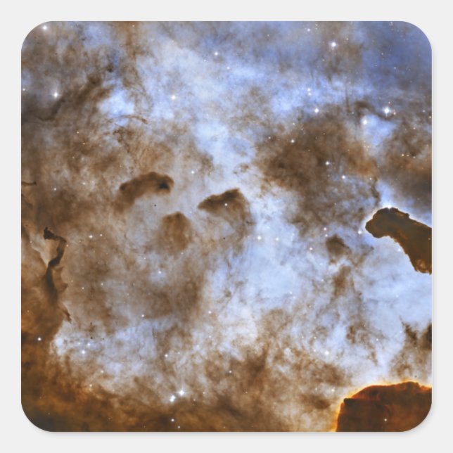 Carina Nebula Star-Forming Pillars Square Sticker (Front)