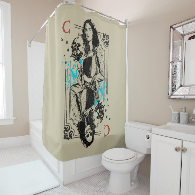 Carina Smyth - Fearsomely Beautiful Shower Curtain (In Situ)