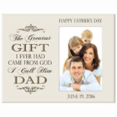 Caring 4x6 Ivory Father's Day Picture Frame (Front)