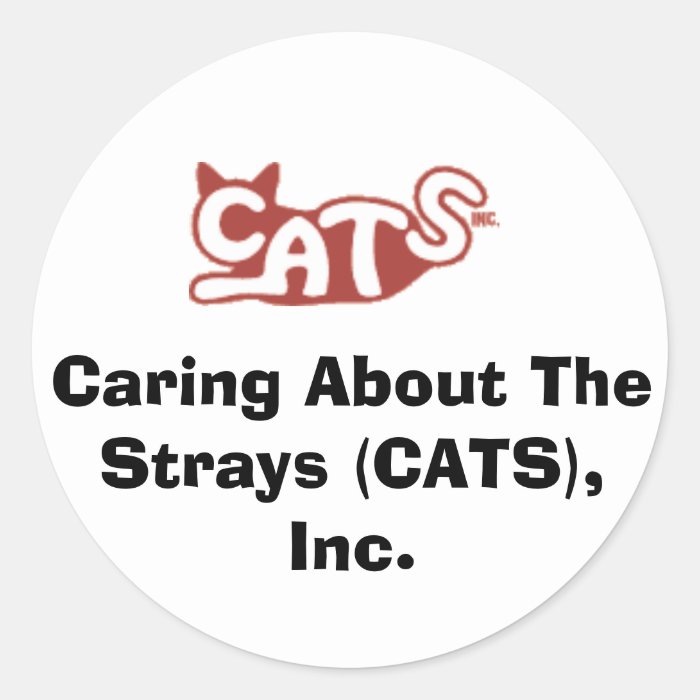 Caring About The Strays (CATS), Inc. stickers