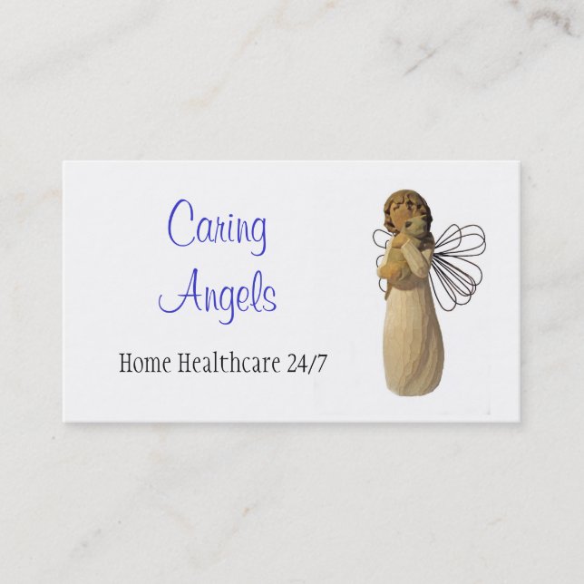 Caring Angels Nursing Care Business Card (Front)