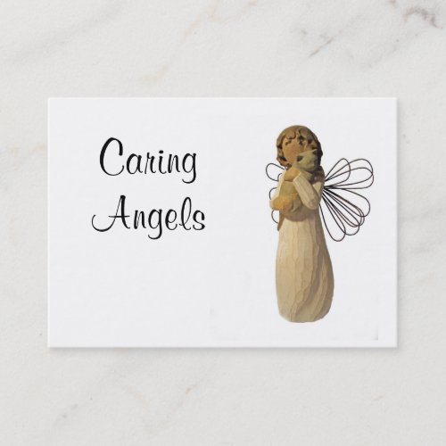 Caring Angels Nursing Care Business Card Templates