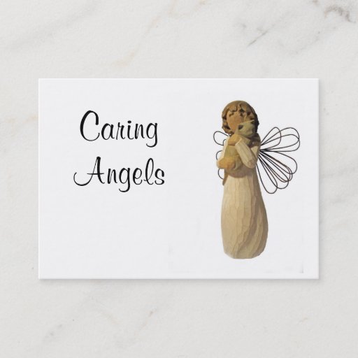 Customizable Caring Angels Nursing Care Business Card Templates