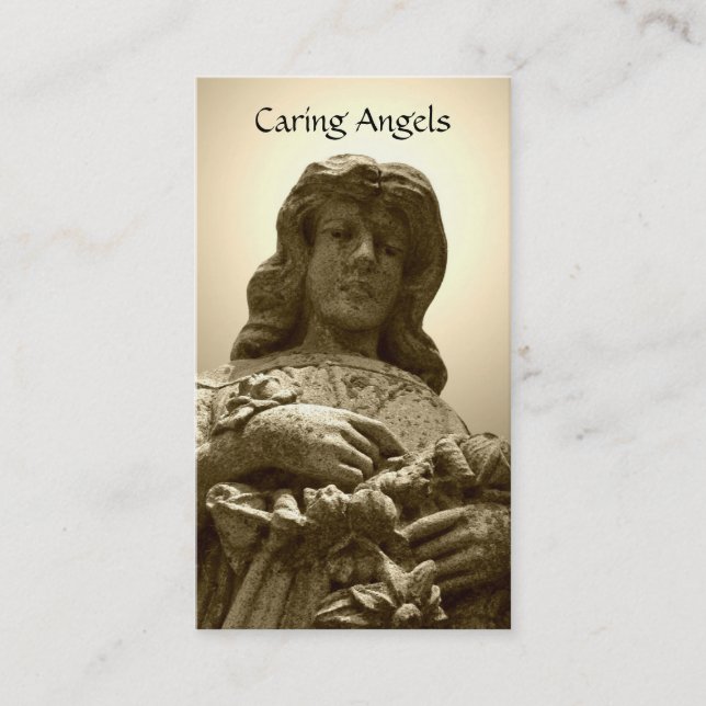 Caring Angels Nursing Care Business Card (Front)