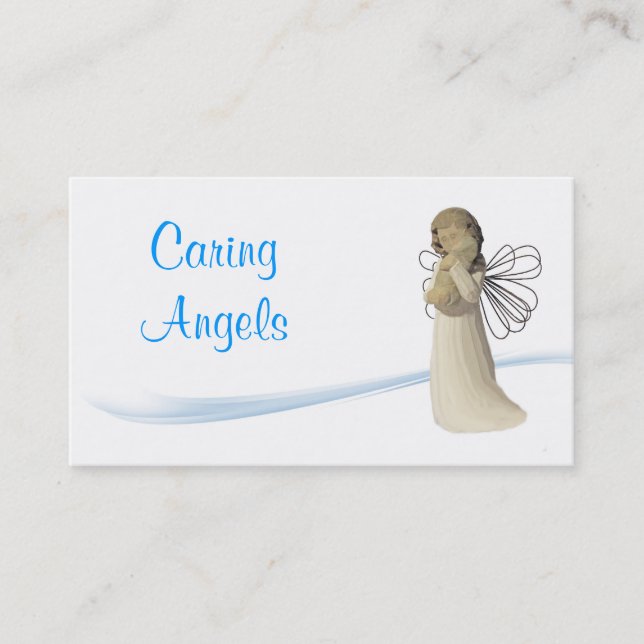 Caring Angels Nursing Care Business Card (Front)
