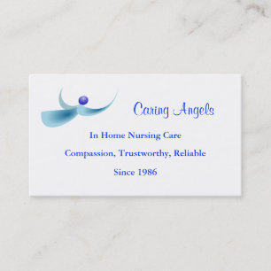Caring Angels Nursing Care Business Card