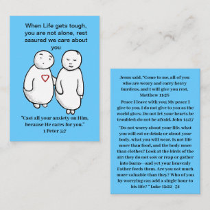 Caring Bible quotes Business Card