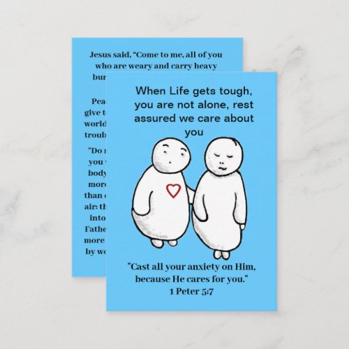 Caring Bible quotes Business Card