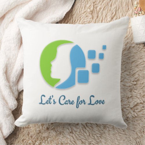Caring for Love _ Throw Pillow 20x20 Zipperless