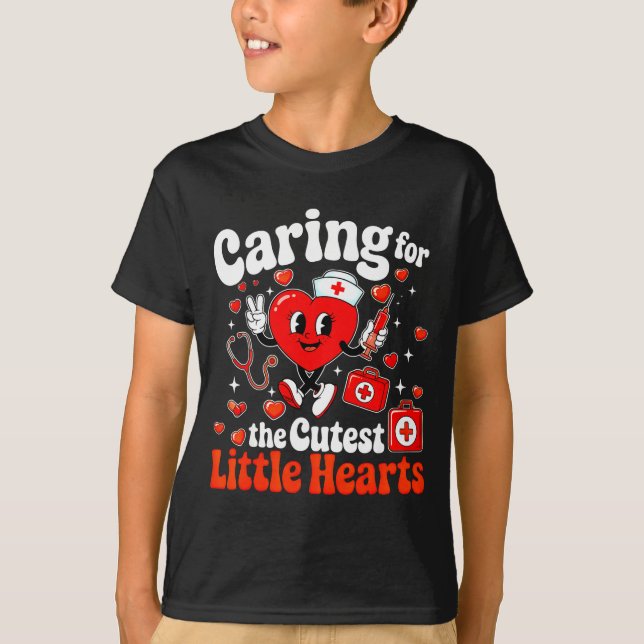 Caring For The Cutest Sweet Hearts Nicu Nurse Vale T-Shirt (Front)