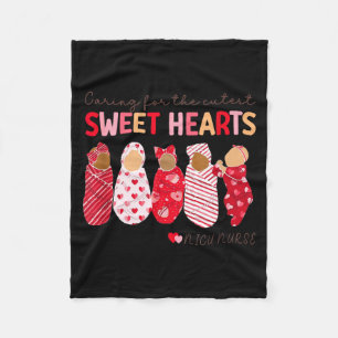 Caring For The Cutest Sweethearts Nicu Nurse Valen Fleece Blanket