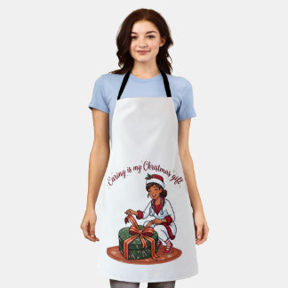 Caring is my Christmas Gift Nurse Apron