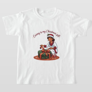 Caring is my Christmas Gift Nurse T-Shirt