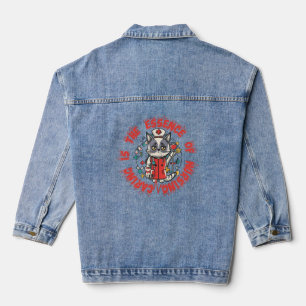 Caring Is The Essence Of Nursing Denim Jacket