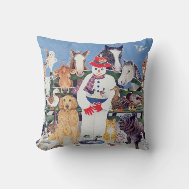 Caring Throw Pillow (Front)