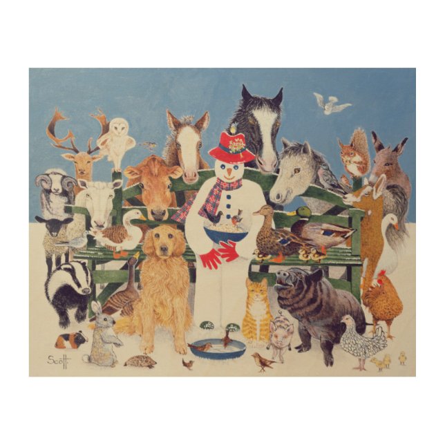 Caring Wood Wall Art (Front)