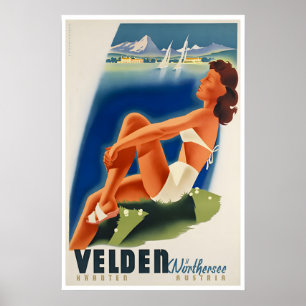 Carinthia Poster Austria Travel Art Austrian Print