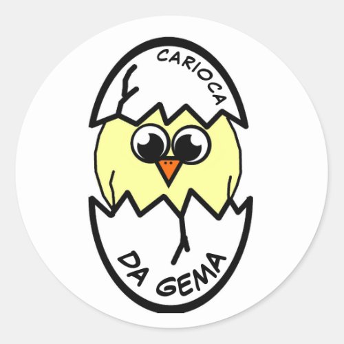 Carioca da Gema Classic Round Sticker