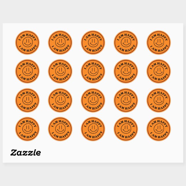 Carita Feliz Pegatina/stickers Classic Round Sticker (Sheet)