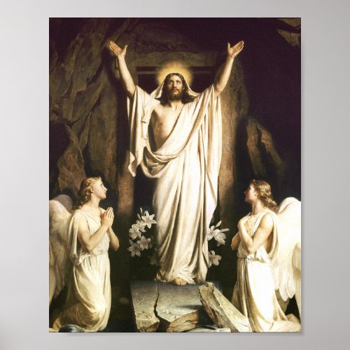 Carl Bloch _ Resurrection Of Christ Poster