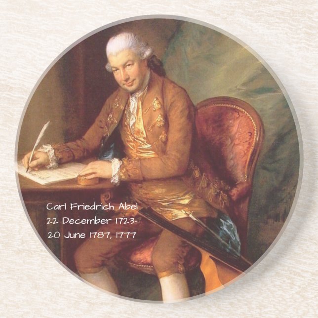 Carl Friedrich Abel Drink Coaster (Front)