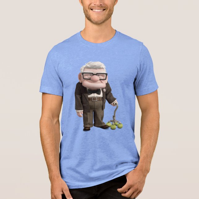 Carl from the Disney Pixar UP Movie 2 Tri-Blend Shirt (Front)