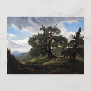Carl Gustav Carus Memory of a Wooded Island Postcard