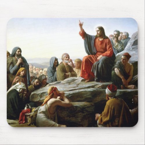 Carl Heinrich Bloch _ Sermon on the Mount Mouse Pad