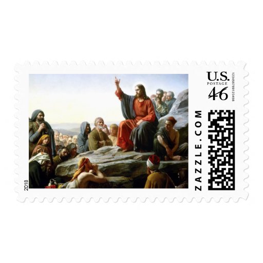 Carl Heinrich Bloch - Sermon on the Mount Stamp | Zazzle