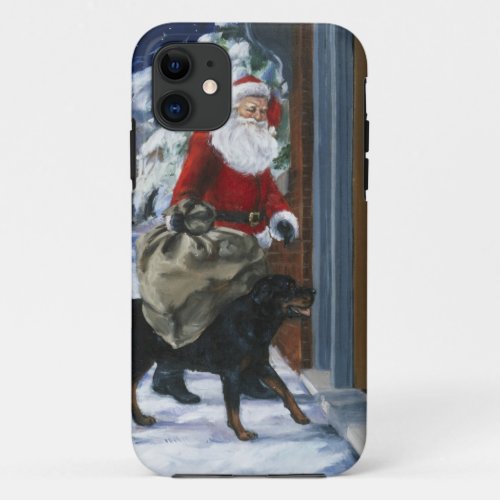 Carl Helping Santa Claus from Carls Christmas b iPhone 11 Case