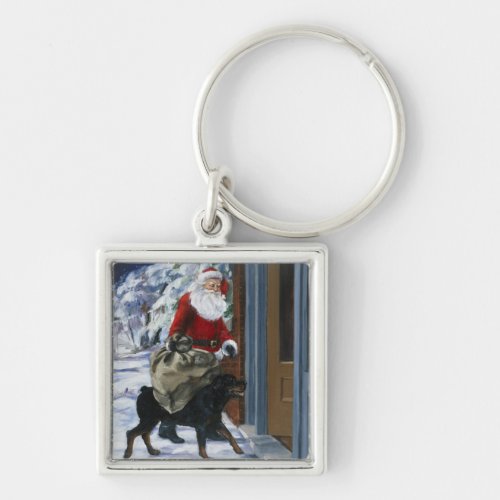 Carl Helping Santa Claus from Carls Christmas b Keychain