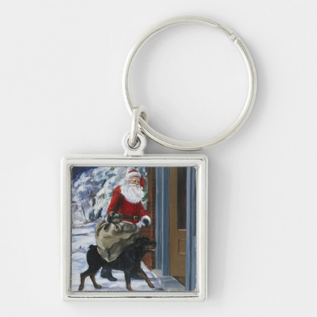 Carl Helping Santa Claus from <Carl's Christmas> b Keychain (Front)