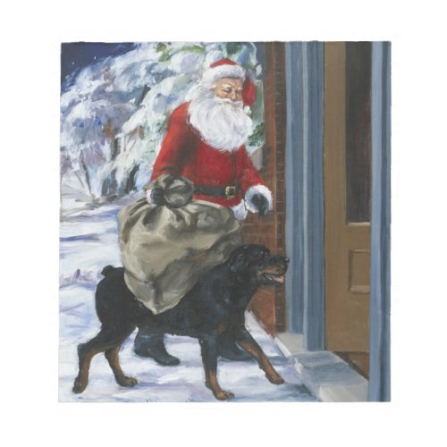 Carl Helping Santa Claus from Carls Christmas b Notepad