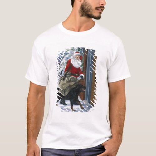 Carl Helping Santa Claus from Carls Christmas b T_Shirt