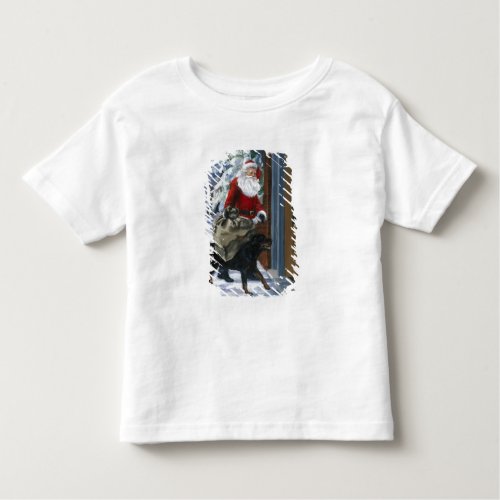 Carl Helping Santa Claus from Carls Christmas b Toddler T_shirt