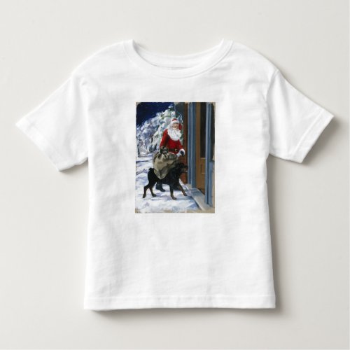 Carl Helping Santa Claus from Carls Christmas b Toddler T_shirt