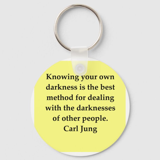 carl jung quote keychain (Front)
