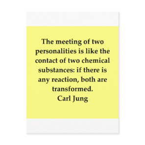 carl jung quote postcard