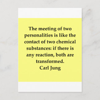 carl jung quote postcard
