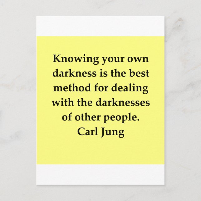 carl jung quote postcard (Front)
