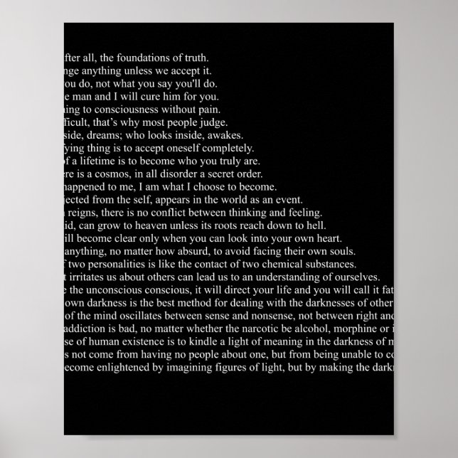Carl Jung Quotes Poster (Front)