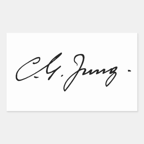 Carl Jung signature Rectangular Sticker