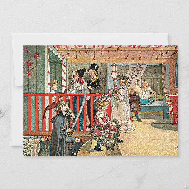 Carl Larsson - A Day of Celebration Card (Front)