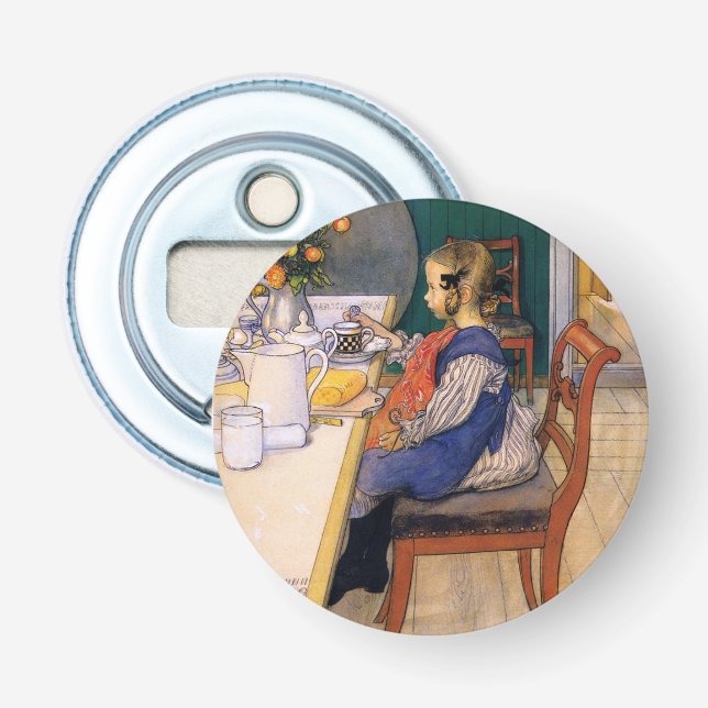 Carl Larsson A Late Riser's Miserable Breakfast Bottle Opener (Front)